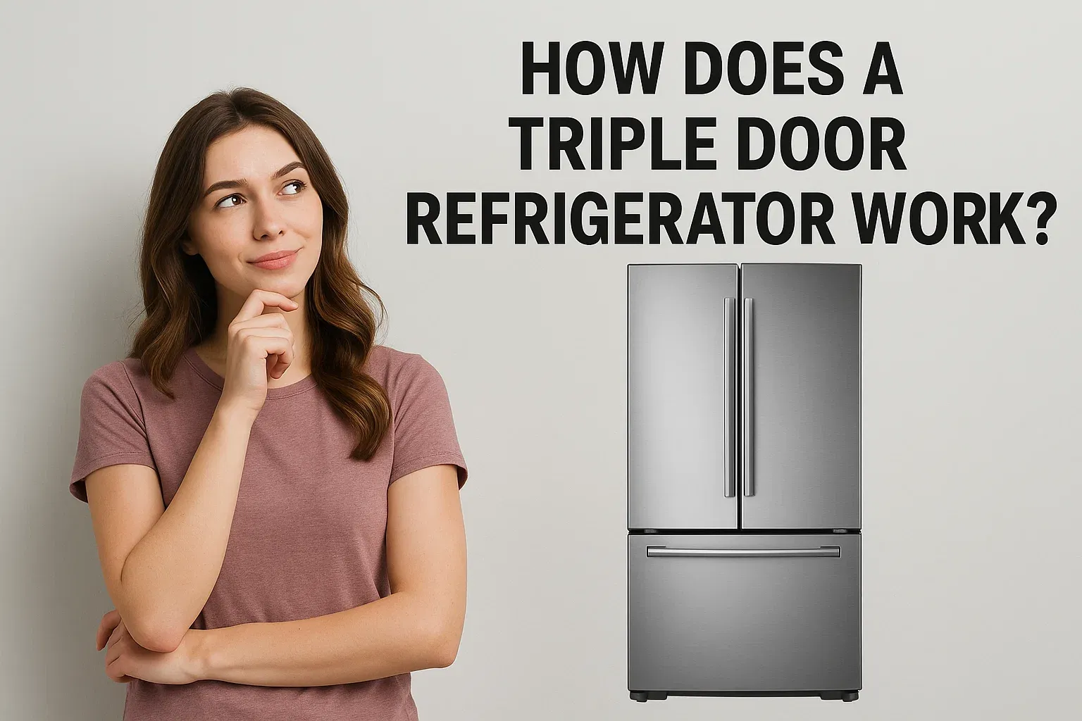 How Does A Triple Door Refrigerator Work?