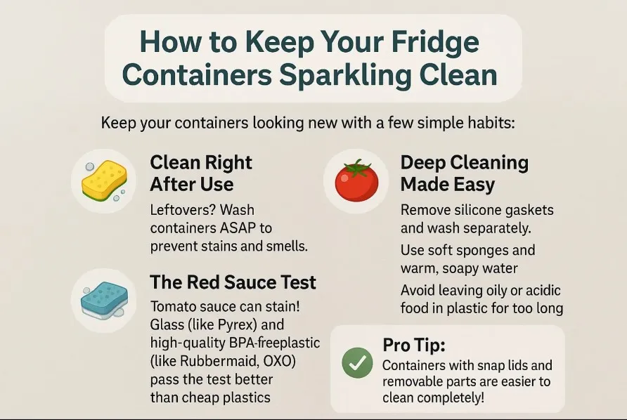 How to Keep Your Fridge Containers Sparkling Clean