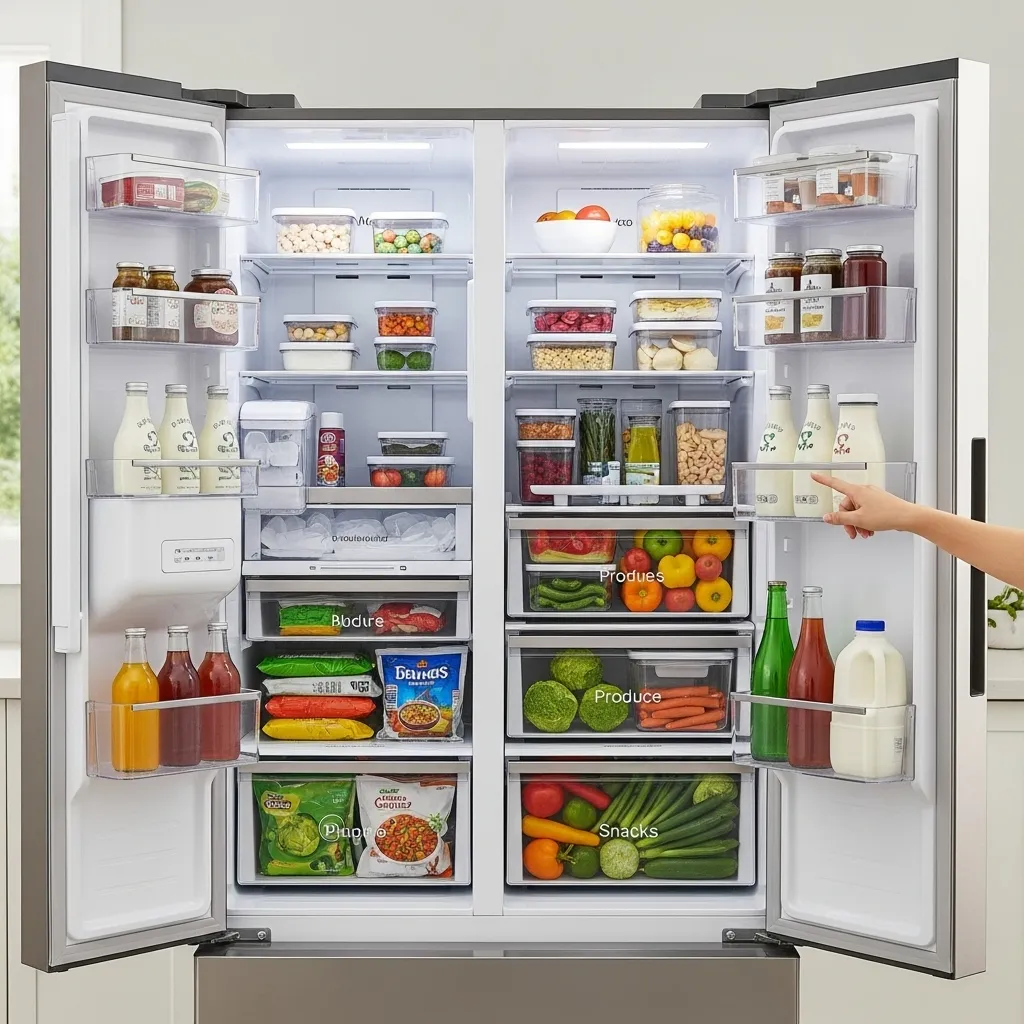 How to Organize a Double Door Refrigerator