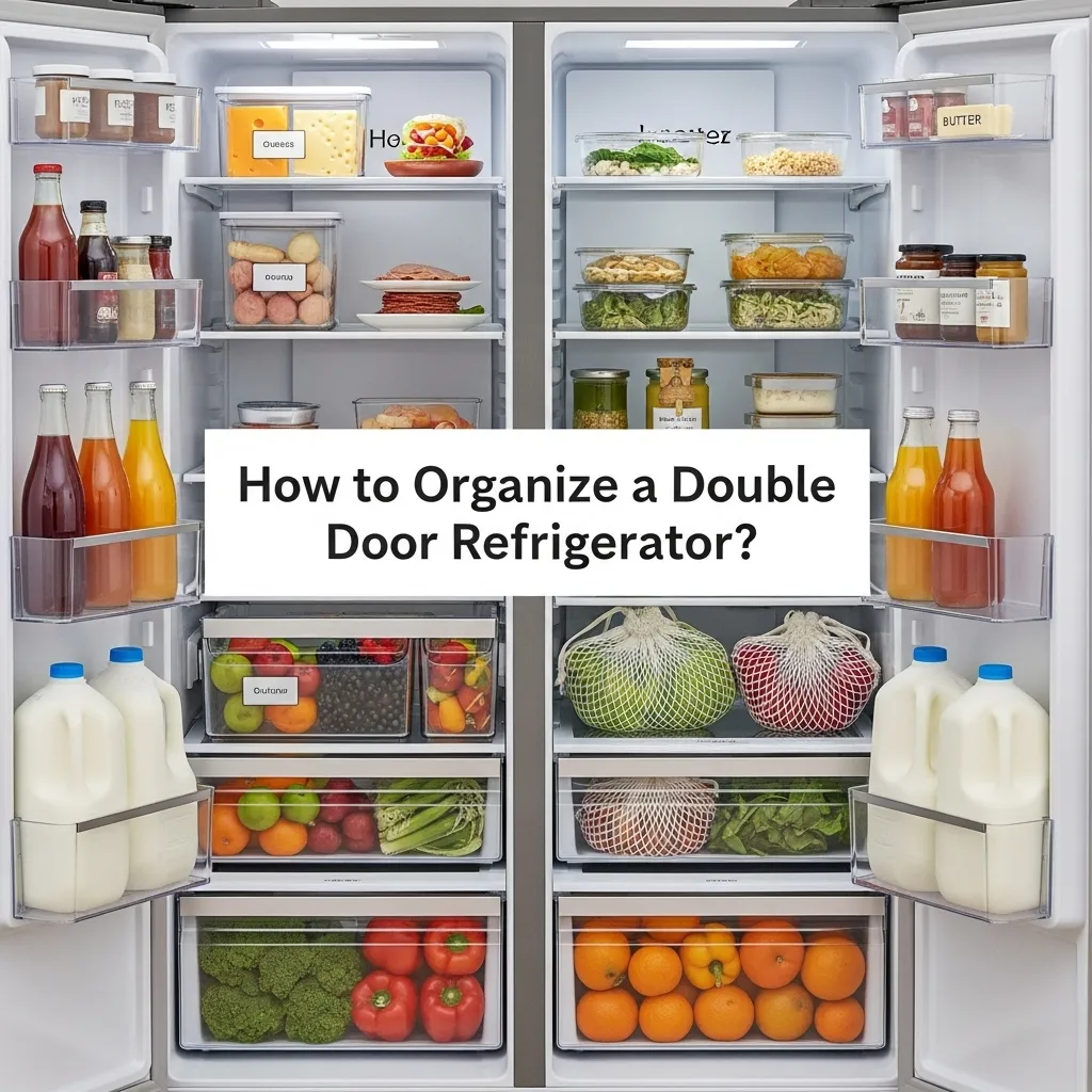 How to Organize a Double Door Refrigerator