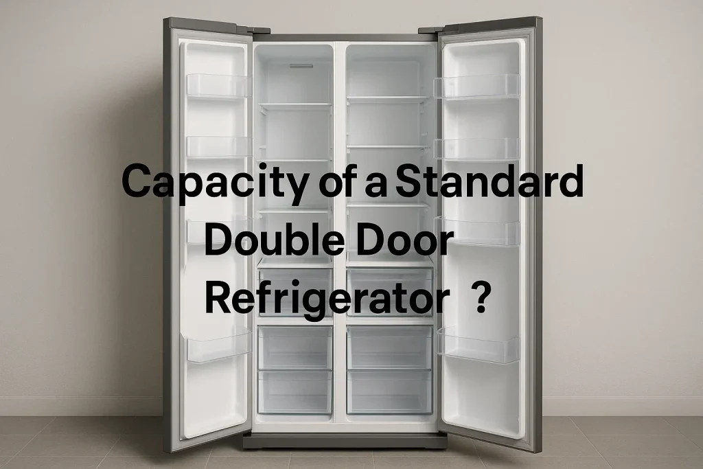 What is the Capacity of a Standard Double Door Refrigerator?