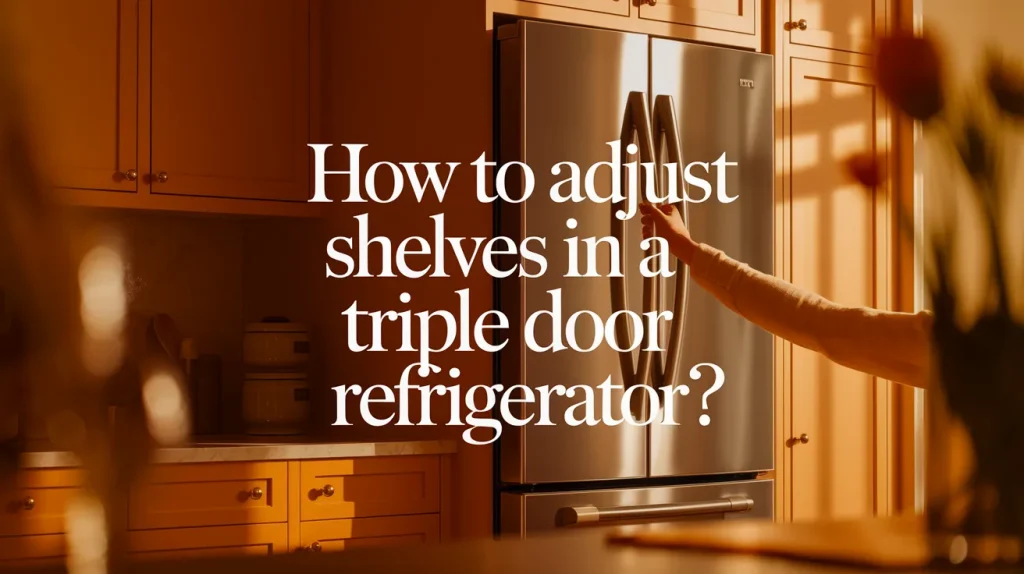 How to Adjust Shelves in a Triple Door Refrigerator