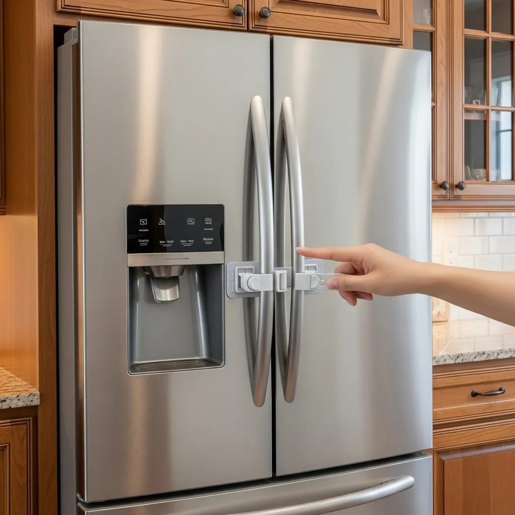 How to Lock a Double Door Refrigerator