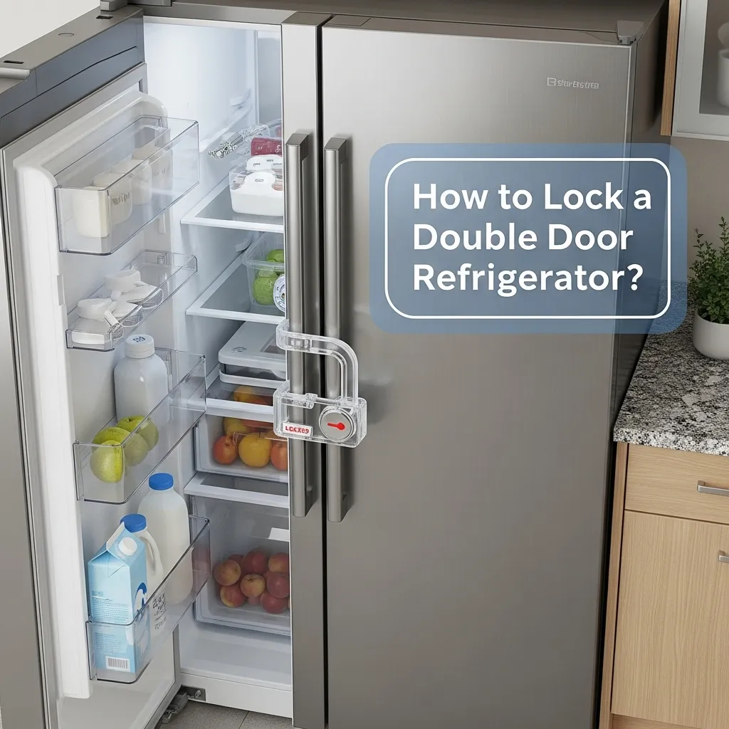 How to Lock a Double Door Refrigerator