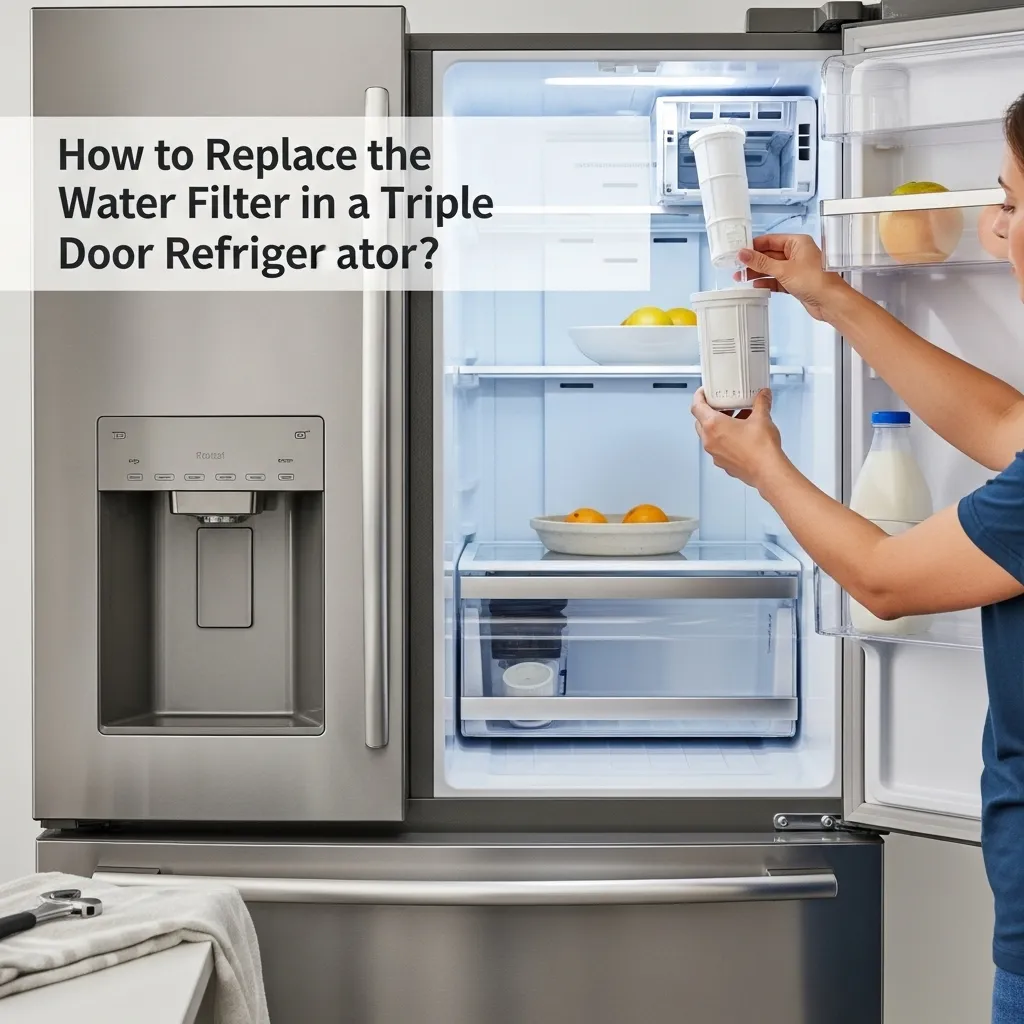 How to Replace the Water Filter in a Triple Door Refrigerator