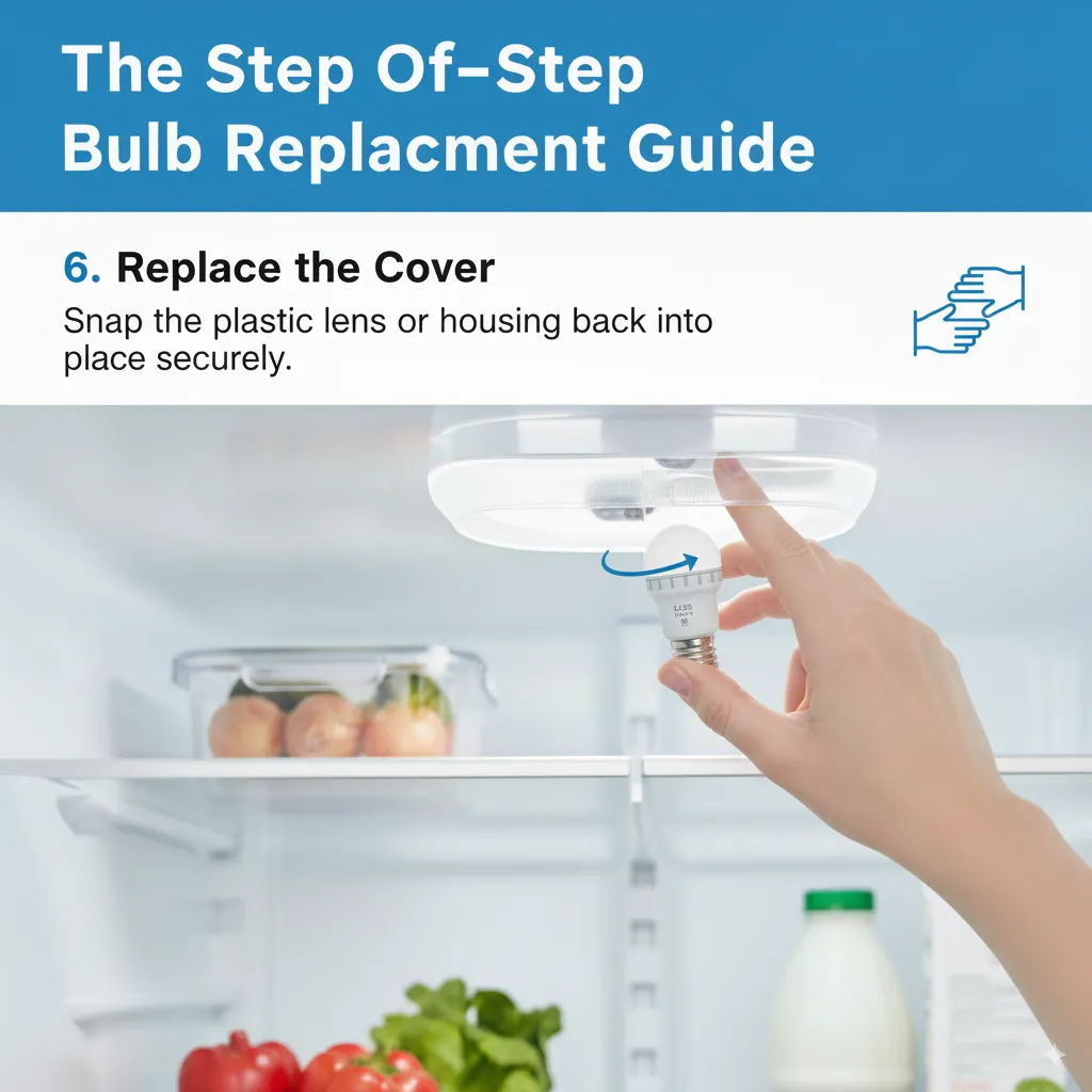 Restore Power Plug the refrigerator back in or turn the circuit breaker on.