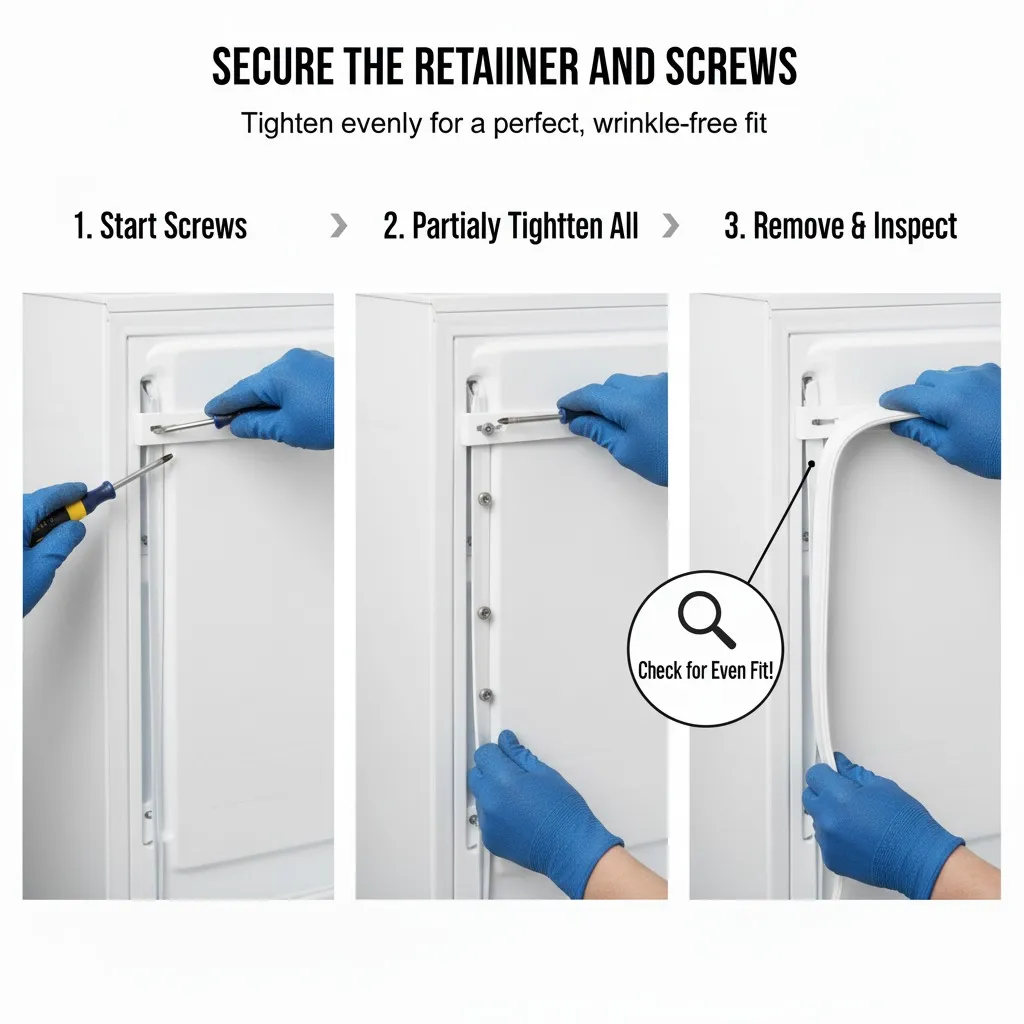 Secure the Retainer and Screws