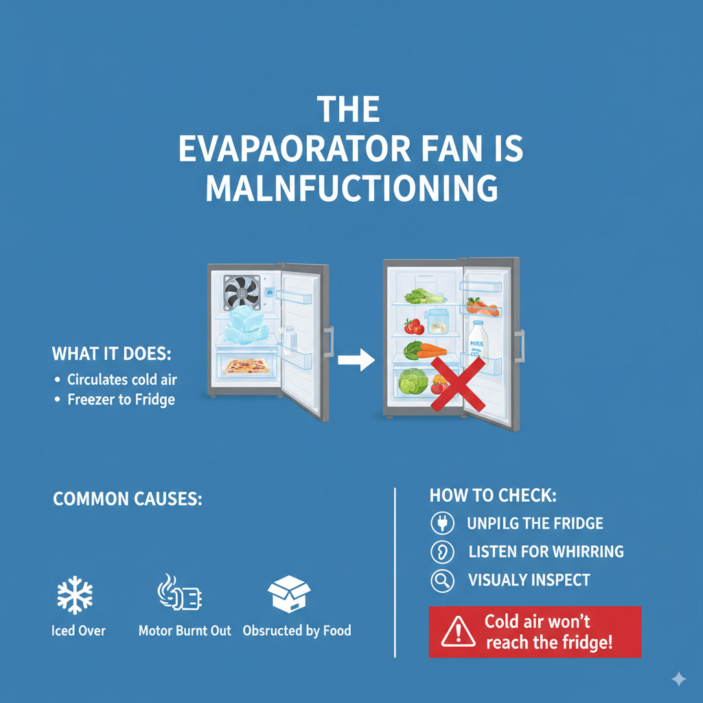 The Evaporator Fan is Malfunctioning