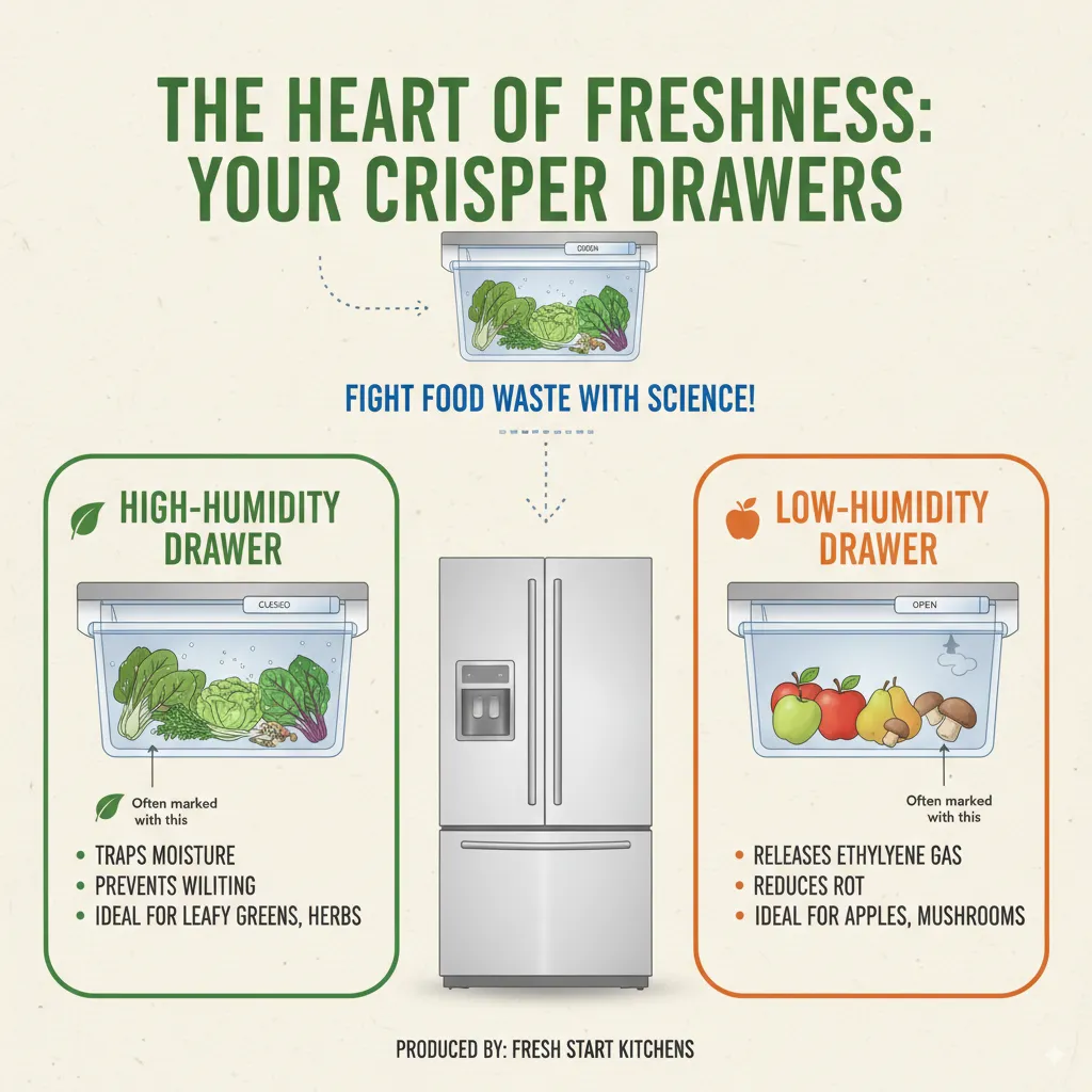 The Heart of Freshness Your Crisper Drawers