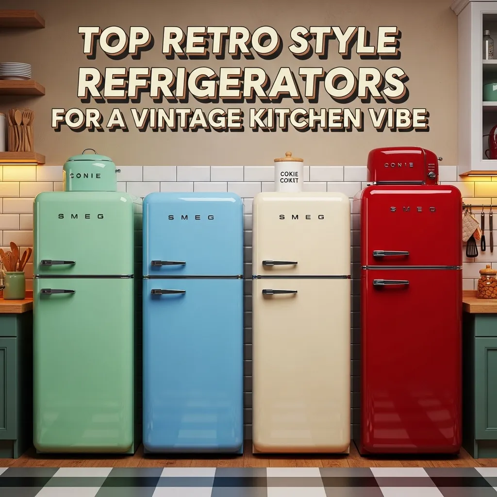 Top Retro Style Refrigerators for a Vintage Kitchen Vibe