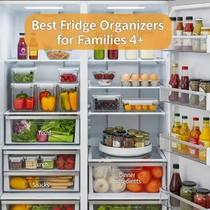 Best Fridge Organizers for Families 4+