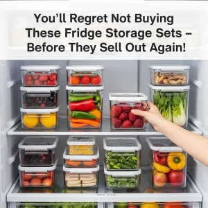 You’ll Regret Not Buying These Fridge Storage Sets – Before They Sell Out Again!