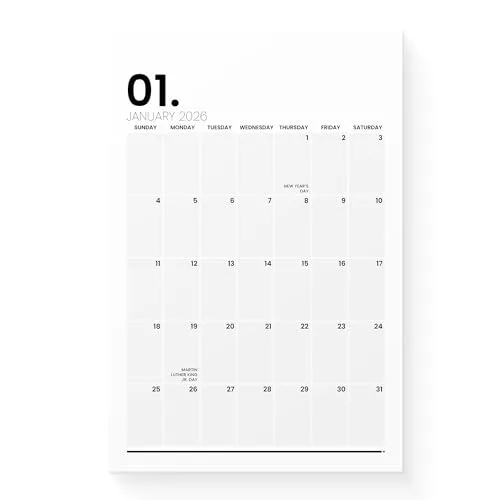 Karto Magnetic Calendar for Refrigerator 2026 - Vertical 6x9 inch January 2026 to June 2027 - Small, Versatile and Easy Planning with Aesthetic Fridge Calendar Magnet - Minimalist
