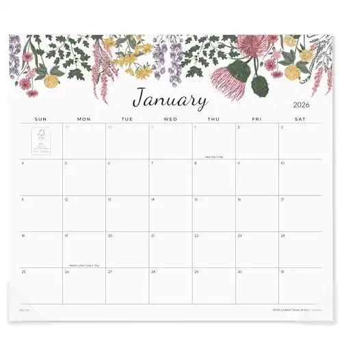 Cabbrix Magnetic Calendar for Refrigerator 2026-2027, 18 Months Magnet Fridge Calendar January 2026 to June 2027, 13