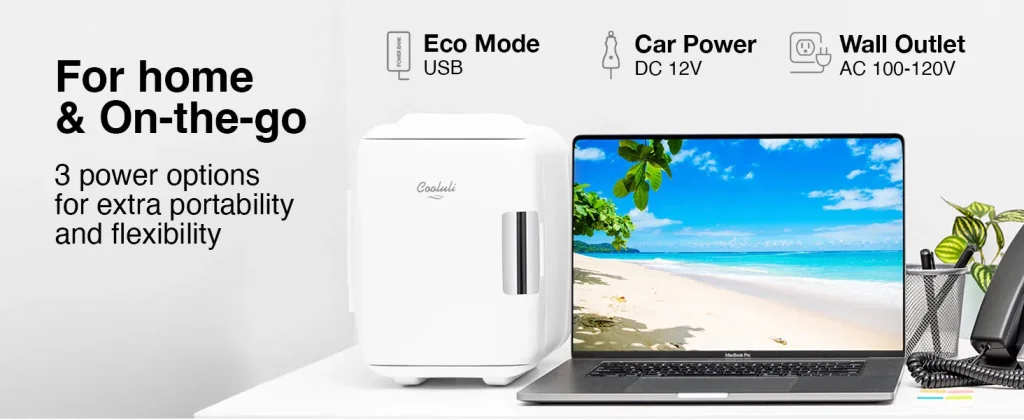 Cooluli Mini Fridge for Bedroom – Car, Office Desk