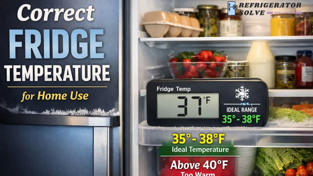 Correct Fridge Temperature for Home Use