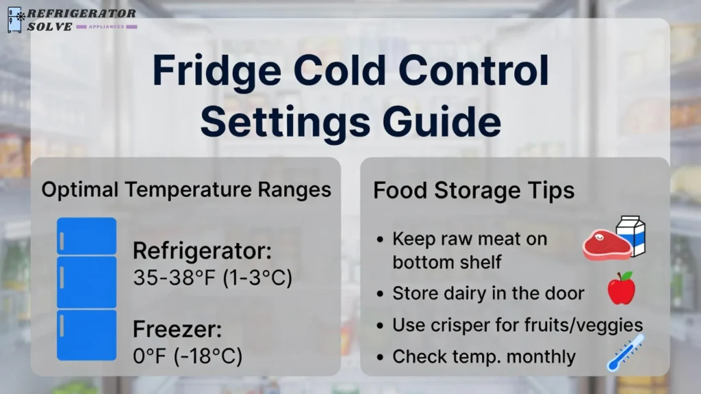 Fridge Cold Control Settings Guide