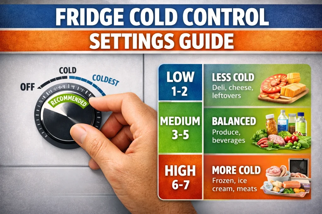 Fridge Cold Control Settings Guide