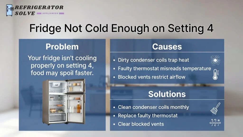 Fridge Not Cold Enough on Setting 4