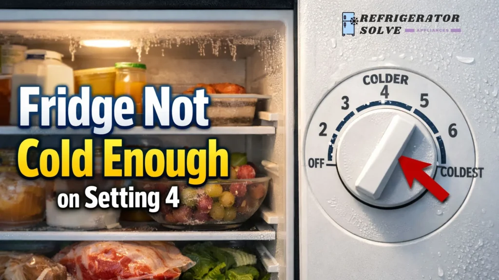 Fridge Not Cold Enough on Setting 4