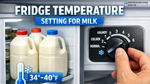 Fridge Temperature Setting for Milk