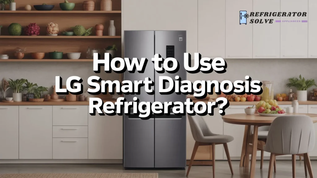 How to Use LG Smart Diagnosis Refrigerator