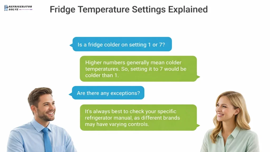 Is Fridge Colder on 1 or 7