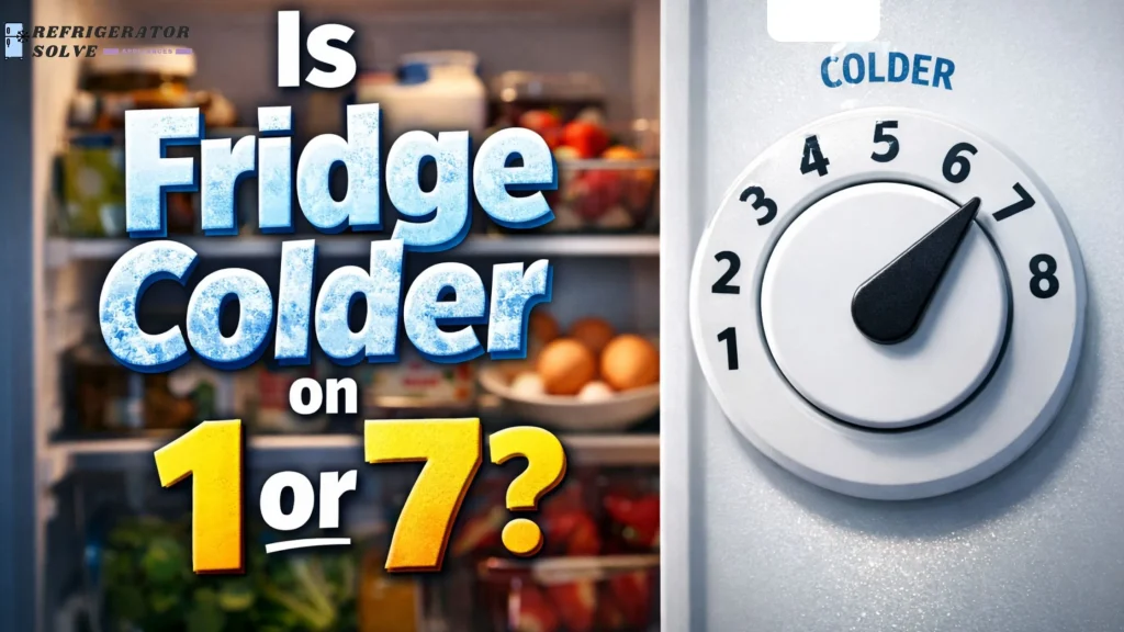 Is Fridge Colder on 1 or 7?