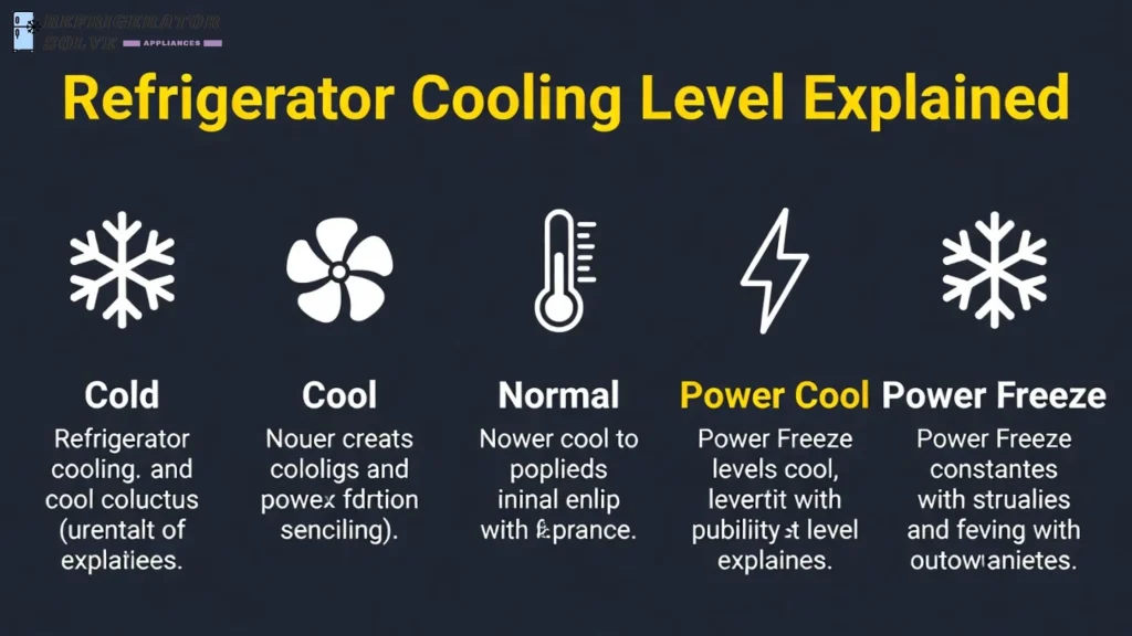 Refrigerator Cooling Level Explained