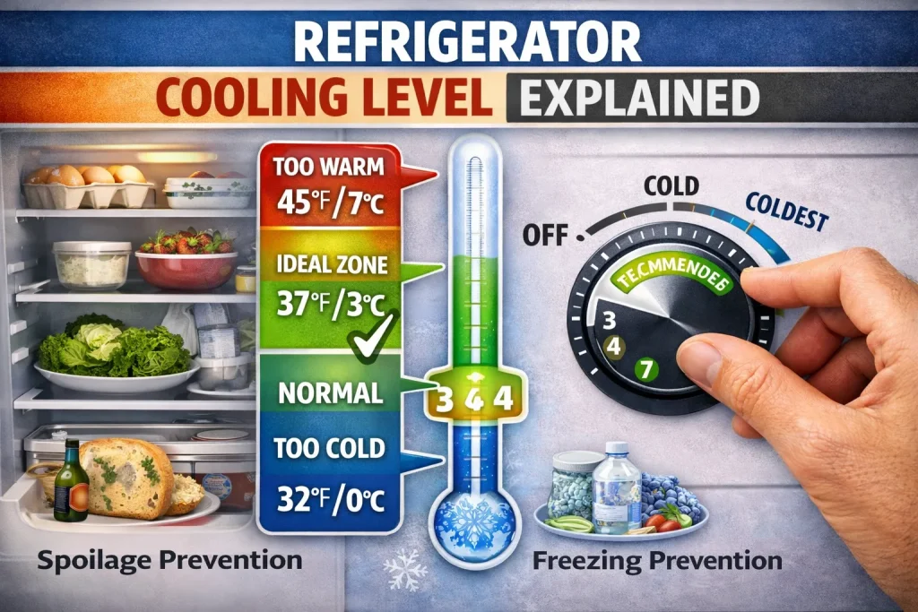 Refrigerator Cooling Level Explained