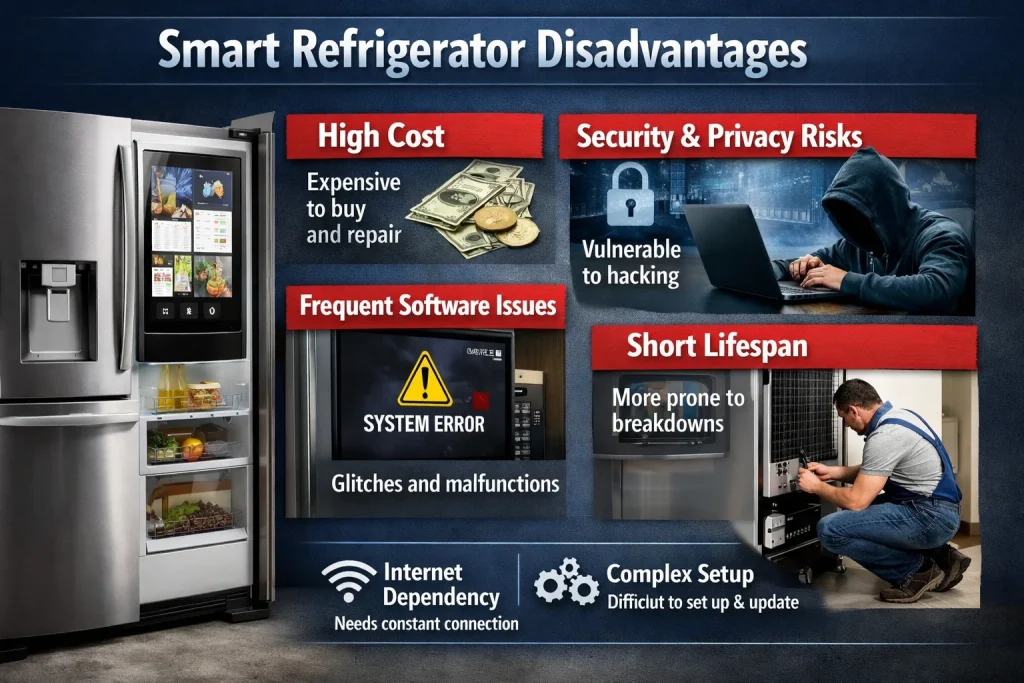 Smart Refrigerator Disadvantages