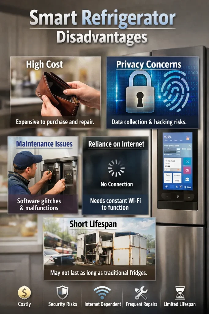 Smart Refrigerator Disadvantages