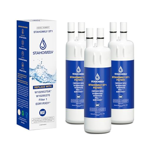 STAHOMILY EDR1RXD1 Water Filter Replacement for Whirlpool, Everydrop Filter 1, W10295370a, WHR1RXD1, KAD1RXD1, Compatible with Kenmore 46-9930, 46-9081, 3 Pack