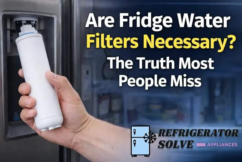 Are fridge water filters necessary