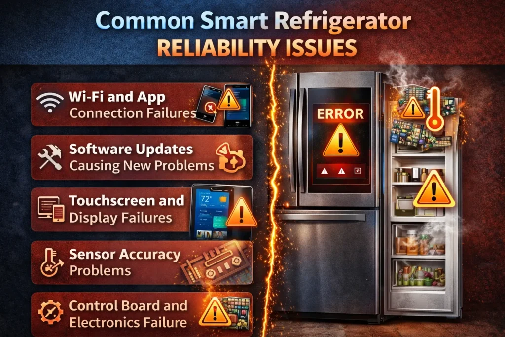 Common Smart Refrigerator Reliability Issues