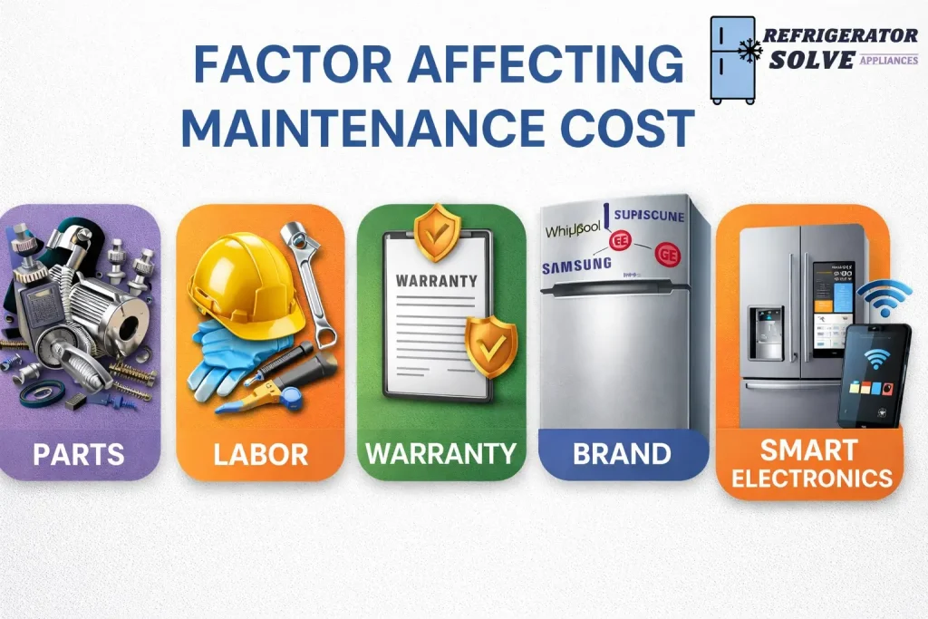 Factors affecting refrigerator maintenance costs