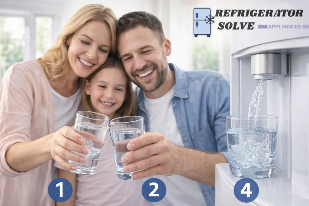 Family enjoying fresh water together
