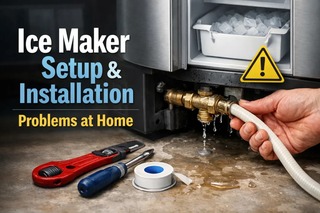 Ice Maker Setup & Installation Problems at Home