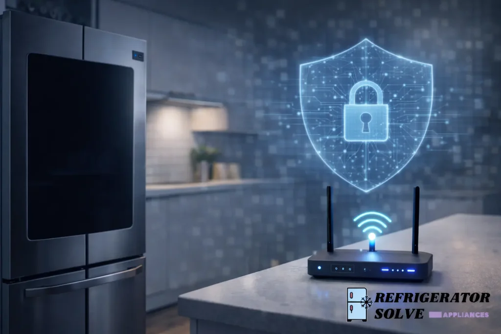 Modern kitchen with smart tech features
