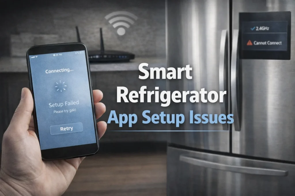 Smart Refrigerator App Setup Issues
