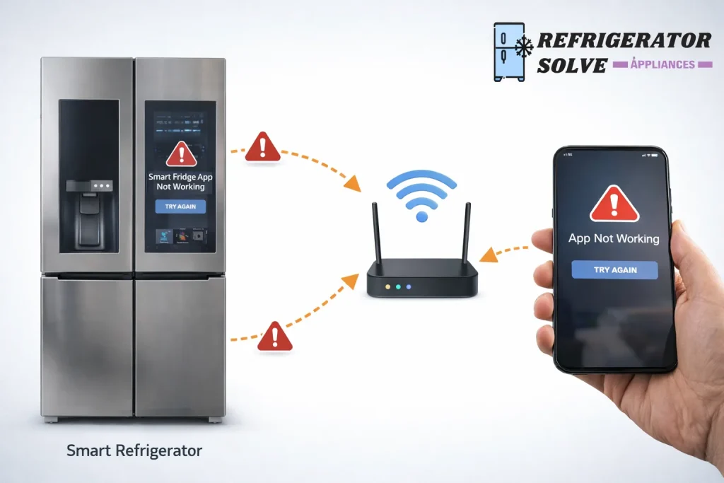 Smart devices connection issue alert