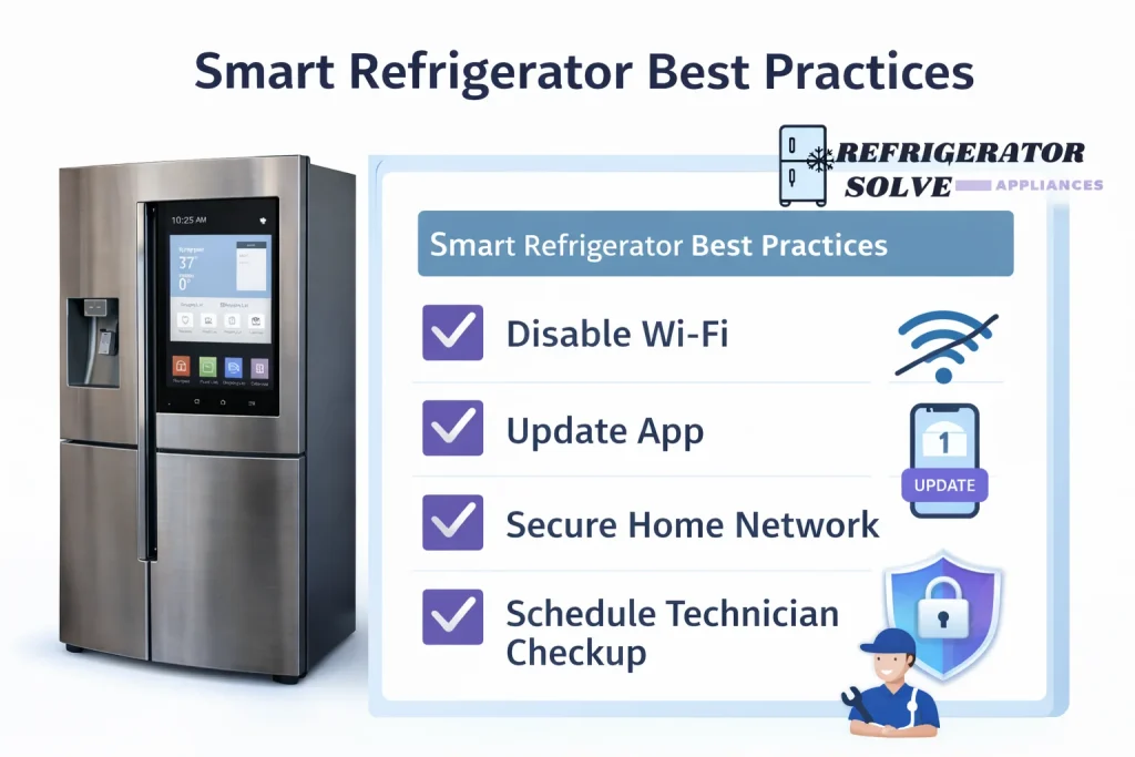 Smart refrigerator maintenance checklist