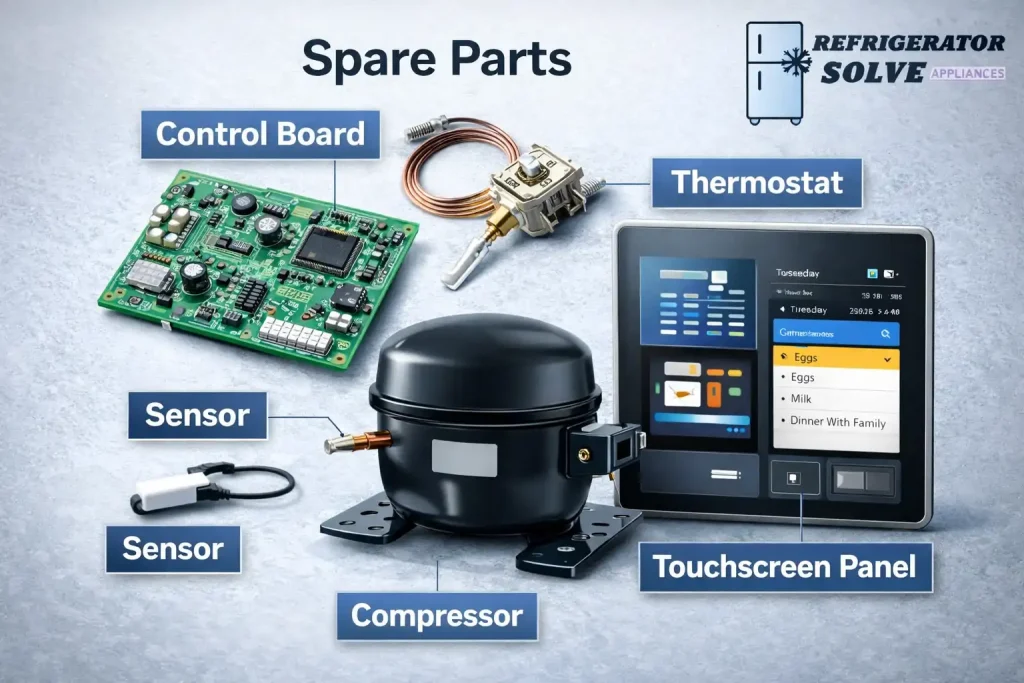 Smart refrigerator parts overview