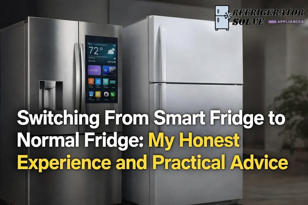 Switching From Smart Fridge to Normal Fridge