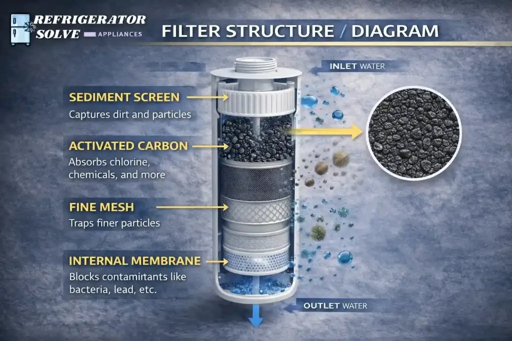 Water filtration system diagram