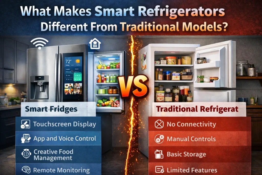 What Makes Smart Refrigerators Different From Traditional Models