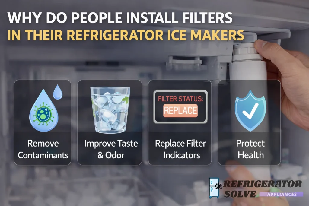 Why Do People Install Filters in Their Refrigerator Ice Makers