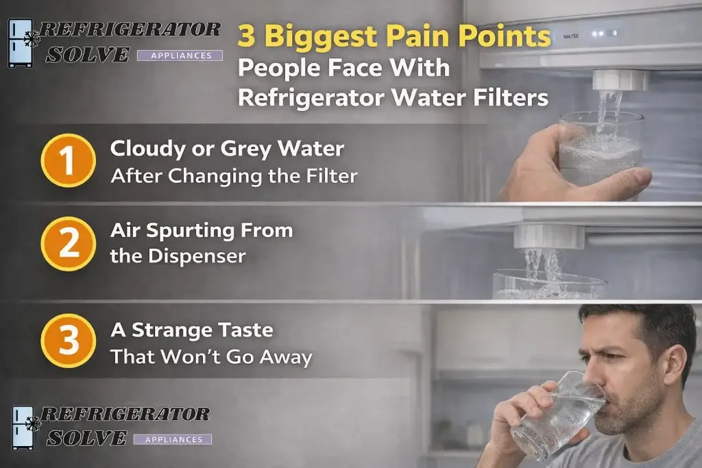 3 Biggest Pain Points People Face With Refrigerator Water Filters