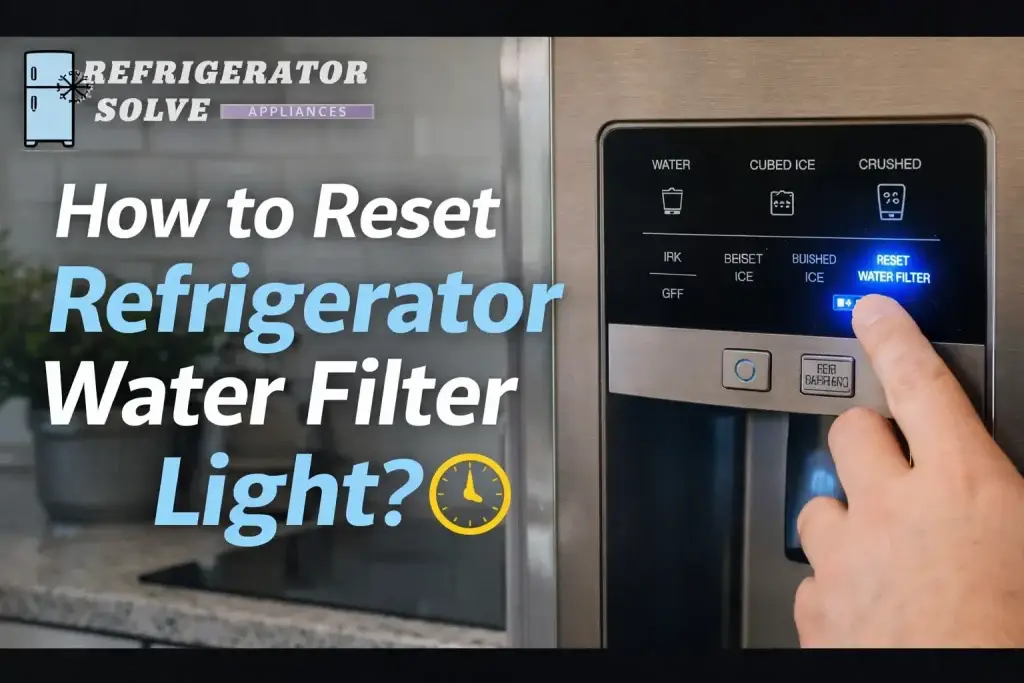 How to Reset Refrigerator Water Filter Light
