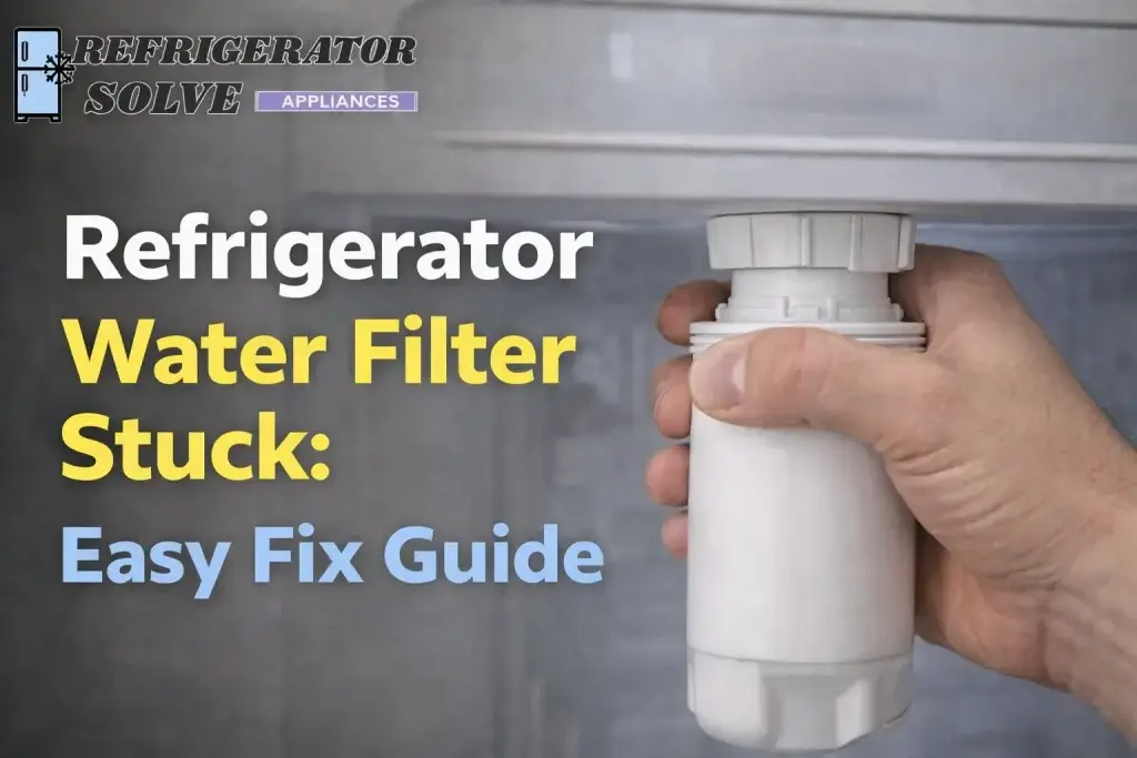 Refrigerator Water Filter Stuck Easy Fix Guide